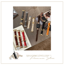 Load image into Gallery viewer, Top Quality Genuine Cow Leather Smart Watch Straps - Many Sizes &amp; Colours
