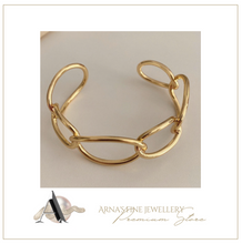 Load image into Gallery viewer, Women's Gold or Silver Chain Bangle
