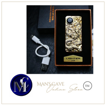 Load image into Gallery viewer, "Arna Lisa" Royal Collection - Top End Unique Business Hi Tech Touch Lighter USB Rechargeable Metal Engraving  + Gift Box
