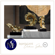 Load image into Gallery viewer, Luxury Feather Statue Designer Gold or Green
