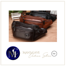 Load image into Gallery viewer, Legend Gold Class Waist/Belt Bag - Leather Multifunction Waterproof

