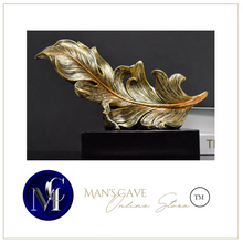 Load image into Gallery viewer, Luxury Feather Statue Designer Gold or Green
