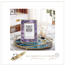 Load image into Gallery viewer, "Arna Lisa" Royal Collection - Luxury Unique Design - Gold Glass Trays Decorative Creative Bird Frame
