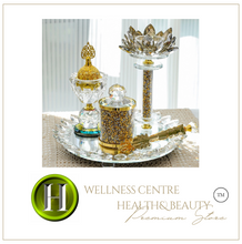 Load image into Gallery viewer, "Arna Lisa" Royal Collection - Top End Crystal Diamond Incense Burner Set
