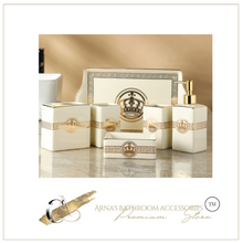 Load image into Gallery viewer, "Celtic Crown" Bathroom Set - 5 Piece
