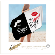 Load image into Gallery viewer, Arna's Towel Collection - Mr &amp; Mrs Novelty (Nice Gift)
