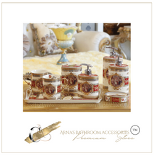 Load image into Gallery viewer, "Arna Lisa" Royal Collection - Luxury Bone China 8 Piece Bathroom Set - Gift Boxed
