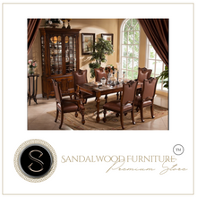 Load image into Gallery viewer, "Arna Royal Victorian Collection" Luxury Plus Furniture - Exquisite Antique Dining Table &amp; Chairs x6 Marble
