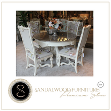 Load image into Gallery viewer, "Arna Royal Victorian Collection" Luxury Plus Furniture - Exquisite Round Dining Table &amp; Chairs x4
