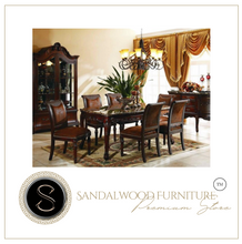 Load image into Gallery viewer, "Arna Royal Victorian Collection" Luxury Plus Furniture - Exquisite Classic Dining Table Marble &amp; Chairs x6

