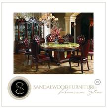 Load image into Gallery viewer, "Arna Royal Victorian Collection" Luxury Plus Furniture - Exquisite Dining Table 1.6 Marble &amp; Chairs x6
