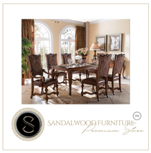 Load image into Gallery viewer, "Arna Royal Victorian Collection" Luxury Plus Furniture - Exquisite Antique Dining Table &amp; Chairs x6 Marble
