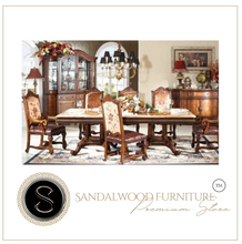 Load image into Gallery viewer, "Arna Royal Victorian Collection" Luxury Plus Furniture - Exquisite Classical Dining Table &amp; Chairs Marble
