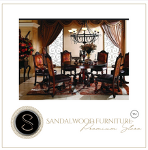 Load image into Gallery viewer, "Arna Royal Victorian Collection" Luxury Plus Furniture - Exquisite Round Dining Table 1.5m &amp; Chairs x6
