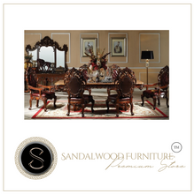 Load image into Gallery viewer, "Arna Royal Victorian Collection" Luxury Plus Furniture - Exquisite Rectangular Dining Table 3.5m Marble &amp; Chairs x6
