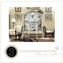 Load image into Gallery viewer, "Arna Royal Victorian Collection" Luxury Plus Furniture - Exquisite Elegant White Antique China Wine Cabinet
