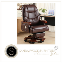 Load image into Gallery viewer, "Arna Royal Victorian Collection" Luxury Plus Furniture - Office Leather Reclining Business Chair CEO
