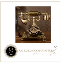 Load image into Gallery viewer, Deluxe "Arna Royal Collection"  Luxury European Retro Telephone Landline Phone with Mechanical Ring,
