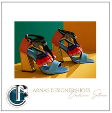 Load image into Gallery viewer, Women's Designer High Heel Bird Rhinestone Chunky Heel Shoe
