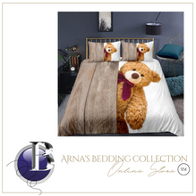 Load image into Gallery viewer, 3D Teddy Bear Bedding Set 3 Pcs Duvet Cover &amp; Pillowcase(s)
