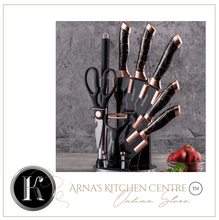 Load image into Gallery viewer, "Arna Lisa" Royal Collection - Luxury Top End Knife Set - Master Series 9 Piece
