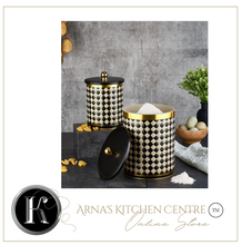 Load image into Gallery viewer, "Arna Lia" Royal Collection - Luxury Black and Gold - Storage 2 Jars/Containers
