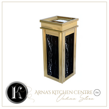 Load image into Gallery viewer, Arna Royal Vintage Collection"  Luxury Golden Outside/Inside Large Trash Rubbish Bin - Home or Business

