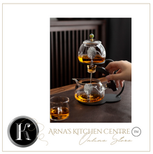Load image into Gallery viewer, Heat-Resistant Glass Tea Set Magnetic Water Diversion Semi-Automatic + 6 Cups
