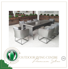 Load image into Gallery viewer, Luxury Plus Furniture -  Nordic Minimalist Tables And Chairs 2.4M x 8 Chairs (Balcony, Patio, Courtyard)
