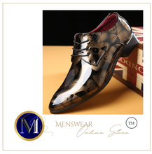 Load image into Gallery viewer, Mens Patent Leather Shoes Pointed Toe Business Wedding Shoes -  Many Sizes &amp; Colours
