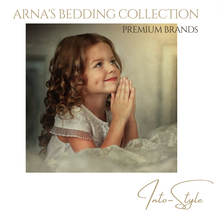 Load image into Gallery viewer, "Arna Lisa Royal Collection" - New Luxury White 100% Cotton Floral Embroidery Bedding Set
