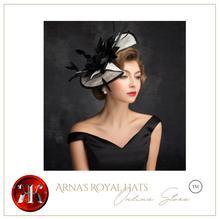 Load image into Gallery viewer, "Arna" Collection - Luxury Hats - Headpiece Formal Feather Hair Accessories
