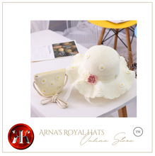 Load image into Gallery viewer, "Arna" Collection - Girls Hat - Many Colours - 2-8 years - 2 piece set
