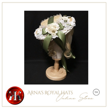 Load image into Gallery viewer, "Arna" Collection - Luxury Hats - Absolute Stunning Hat Ribbon/Lace/Flower- Many Colours

