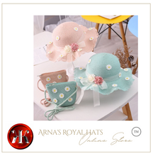Load image into Gallery viewer, "Arna" Collection - Girls Hat - Many Colours - 2-8 Years - 2 Piece Set
