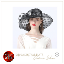 Load image into Gallery viewer, "Arna" Collection - Luxury Hats - Sheer Elegance Flower Organza Hat
