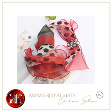 Load image into Gallery viewer, "Arna" Collection - Luxury Hats - Sheer Elegance Flower Organza Hat
