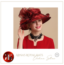 Load image into Gallery viewer, "Arna Collection" Luxury Hats - Stylish Modern Sheer Elegance
