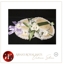 Load image into Gallery viewer, "Arna" Collection - Luxury Hats - Absolute Stunning Hat Ribbon/Lace/Flower- Many Colours

