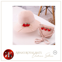Load image into Gallery viewer, "Arna" Collection - Girls Hat - Many Colours - 2 Pieces Set - 2-8years
