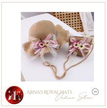 Load image into Gallery viewer, "Arna" Collection - Girls Hat - Many Colours - 2 Pieces Set - 2-8years
