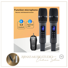 Load image into Gallery viewer, UHF Wireless Handheld Dynamic Karaoke Microphone Bluetooth Receiver Professional
