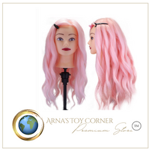 Load image into Gallery viewer, Girls Professional 85% Real Human Hair Mannequin Hair Training &amp; Makeup - (Perfect Gift)
