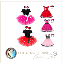 Load image into Gallery viewer, "Arna" Royal Gown Collection - Polka Dot Toddler Dress Halloween Costume Baby Girl Christmas Party Dress
