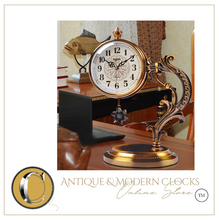 Load image into Gallery viewer, "Arna Royal Victorian Collection"  Vintage Unique High Quality Copper Table Clock
