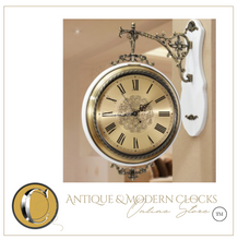 Load image into Gallery viewer, Deluxe "Arna Royal Clock Collection"  American Style Double Sided Wall Clock
