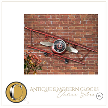 Load image into Gallery viewer, Deluxe "Arna Royal Clock Collection"  Unique Handcrafted Retro Aircraft Wall Clock
