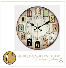 Load image into Gallery viewer, Deluxe "Arna Royal Clock Collection"  Rustic Retro Wall Clock
