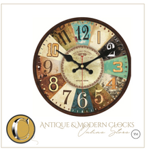 Load image into Gallery viewer, Deluxe "Arna Royal Clock Collection"  Rustic Retro Wall Clock
