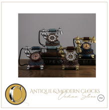 Load image into Gallery viewer, Deluxe "Arna Royal Clock Collection"  Luxury European Retro Telephone Clock - Many Colours
